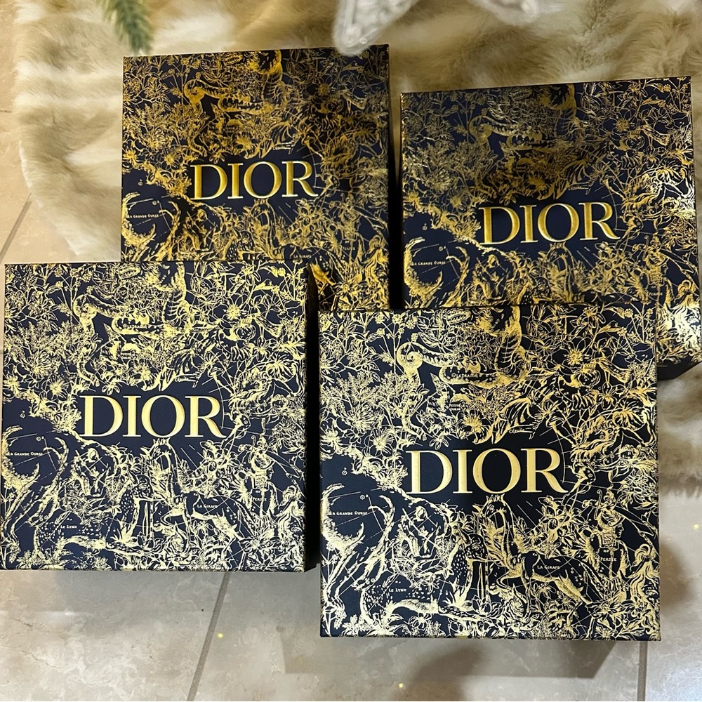 (4) AUTHENTIC CHRISTIAN DIOR HOLIDAY GIFT BOXES